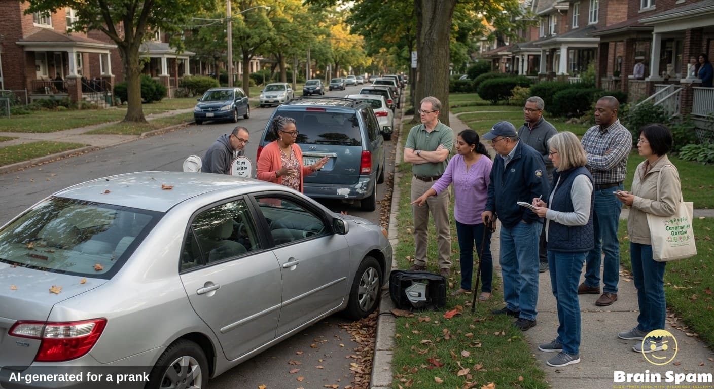 Parallel Parking Attempt Draws Unexpected Neighborhood Attention